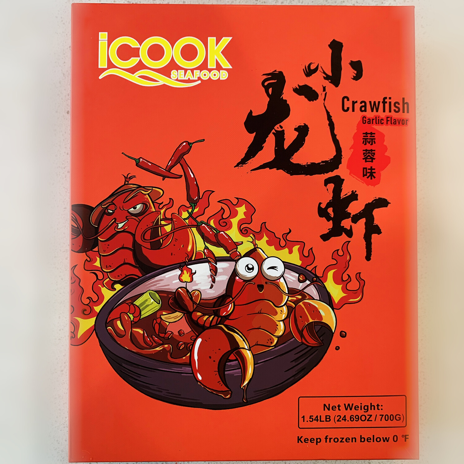 iCook Crawfish Garlic Flavor 24.69oz 即食小龙虾-蒜蓉味