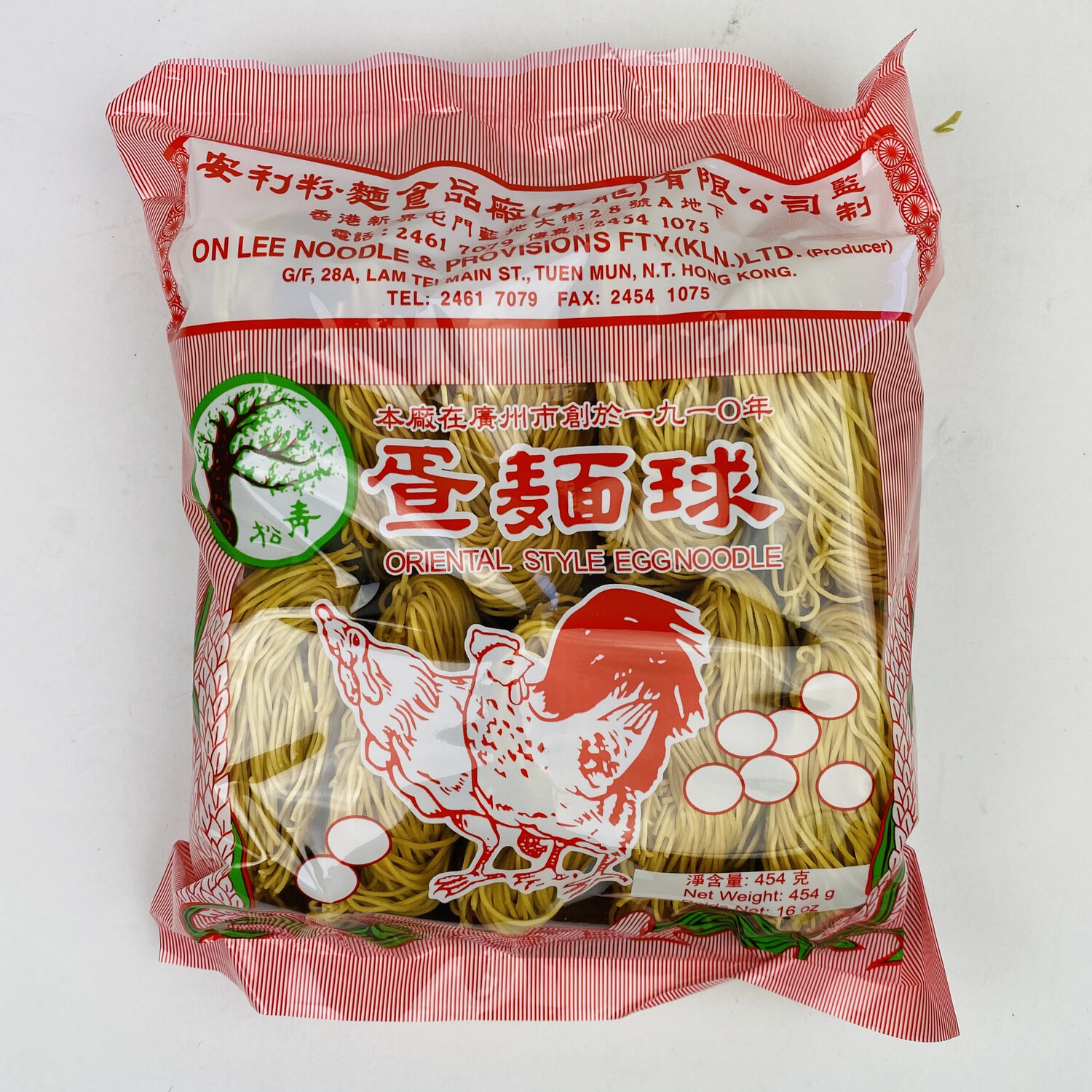 On-Lee Egg Noodle/Thin 16oz 青松蛋面
