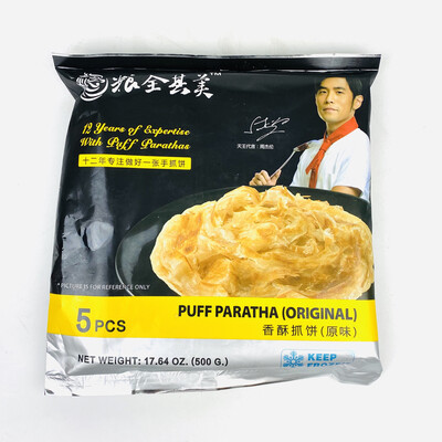 Lqqm Puff Paratha Pancake-Original 17.64oz 粮全其美香酥抓饼-原味