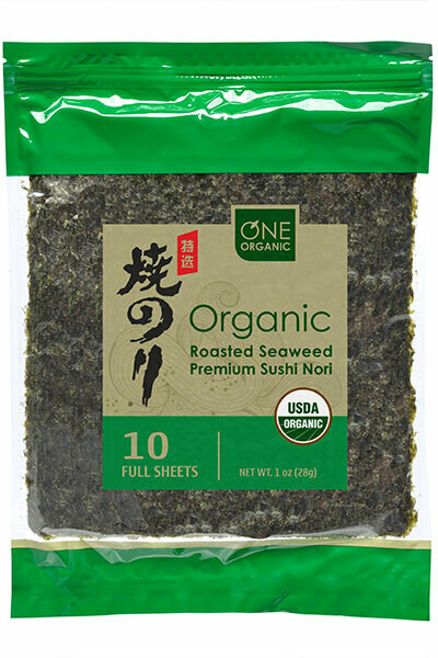 Organic Roasted Seaweed Premium Sushi Nori 有机紫菜 / 10片装