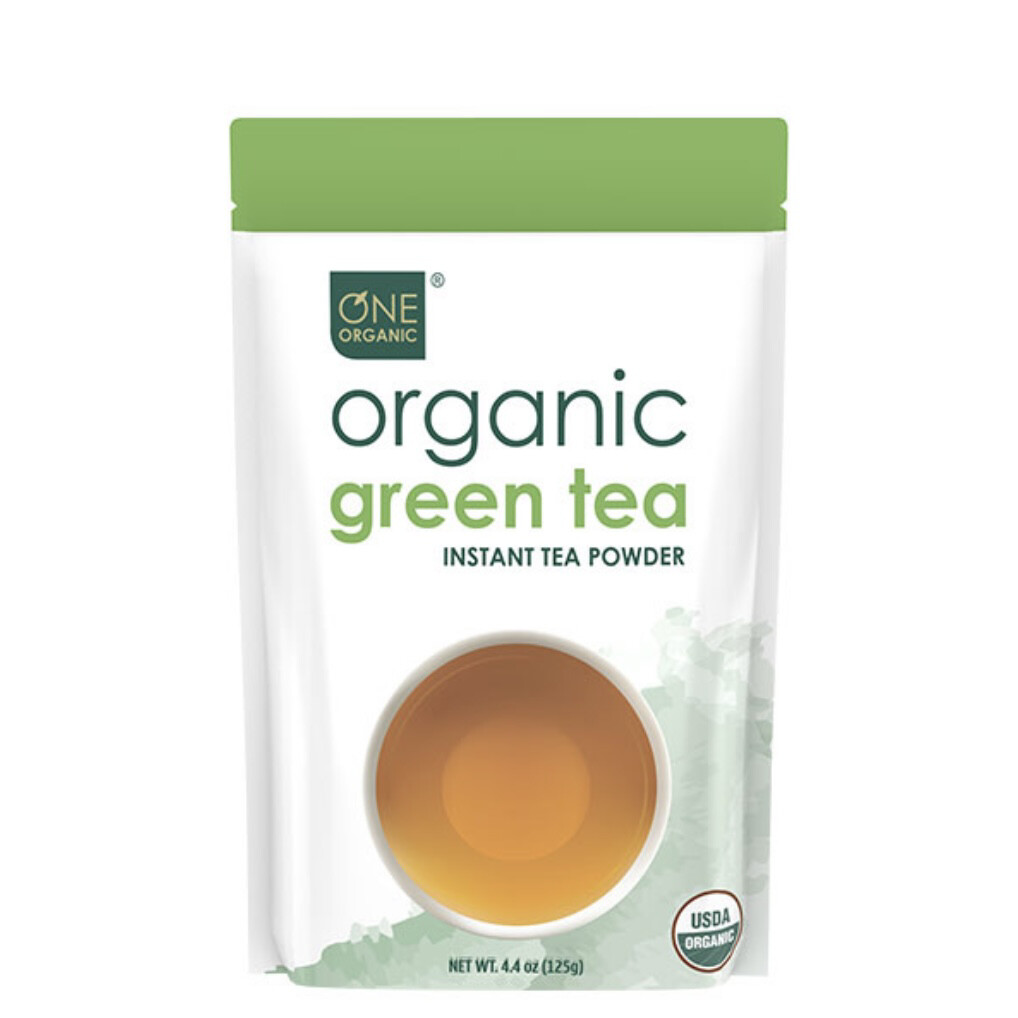 One Organic Green Tea 有机绿茶粉 4.4oz , 一包可冲125杯!