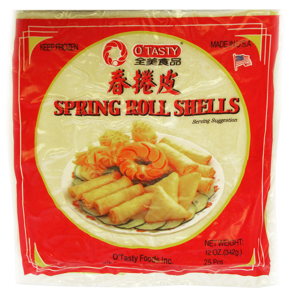 O'TASTY Spring roll shells 全美春卷皮 25pc (2包）