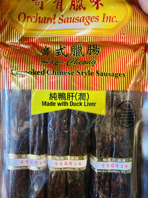 ORCHARD Chinese style sausage with duck liver 14oz 奇有鸭润肠