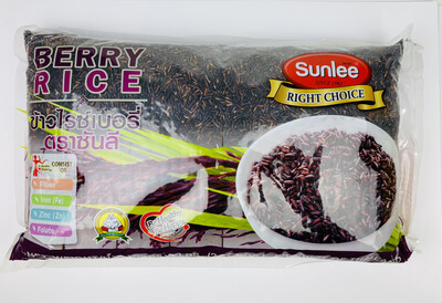 SUNLEE Berry Black Rice 黑莓米 5Lb / ​含丰富纤维，铁，锌，叶酸​