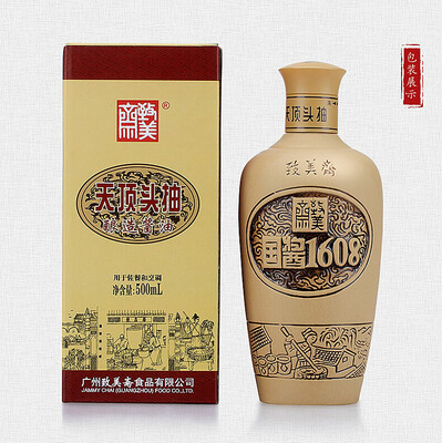 Jammy Chai Original Premium Soy Sauce First Extraction 500ml 致美斋国酱天顶头抽