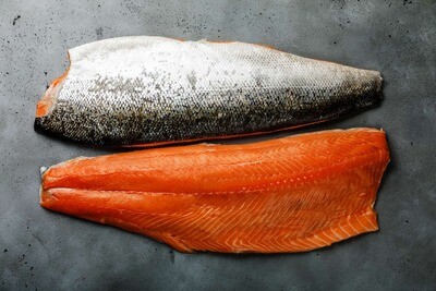 Atlantic Salmon Fillet 急冻带皮三文鱼 大特价$7.99/lb