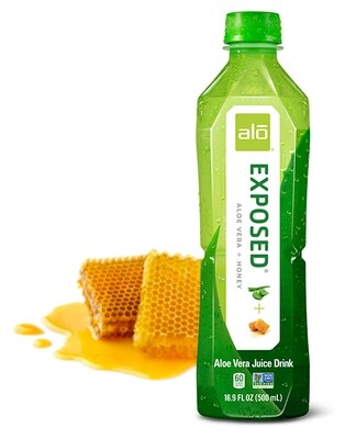 ALO EXPOSED - ORIG + ALOE+ Honey 芦荟汁-原味+蜂蜜 16.9oz x12