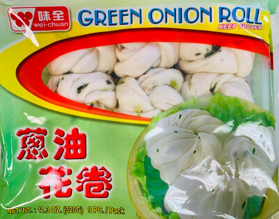 WEI CHUAN Green Onion Roll 味全葱油花卷 9pcs
