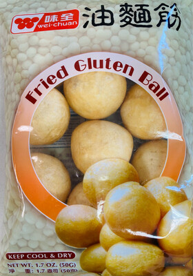 WEI CHUAN Frozen Fried Gluten Ball 味全油面筋 1.7oz