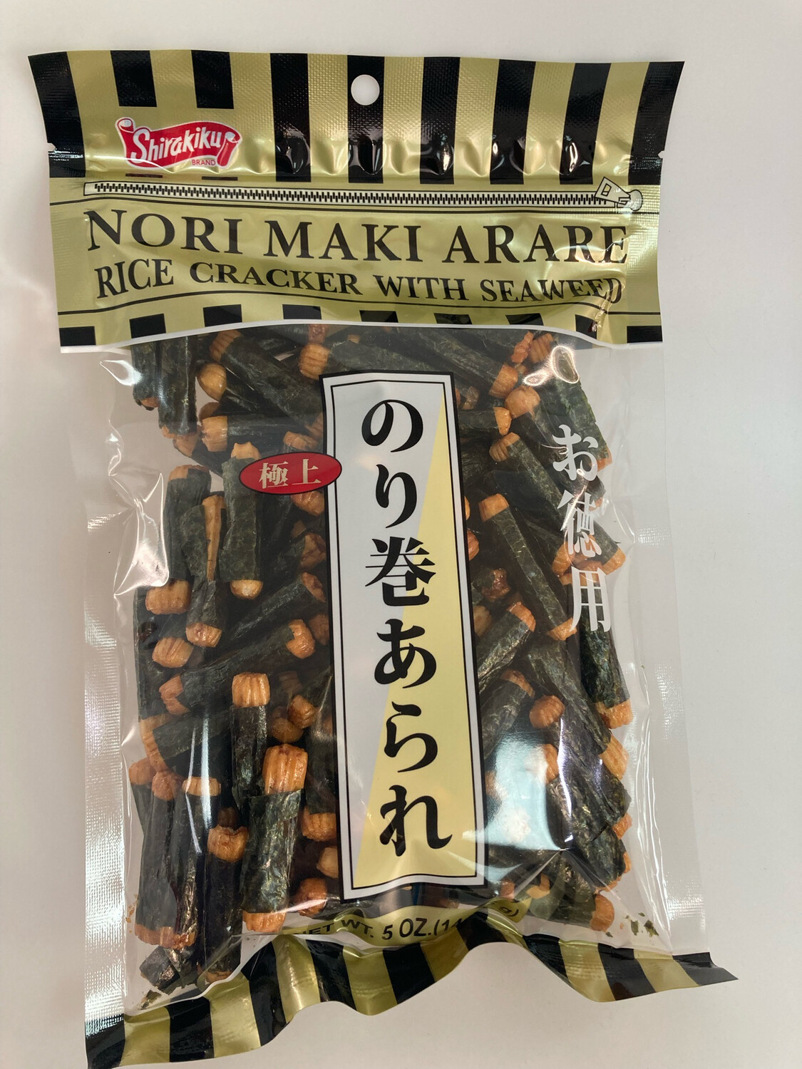 Shirakiku Rice Cracker with seaweed赞岐屋 海苔卷米饼 5oz