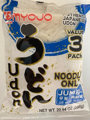 MYOJO Udon Noodle 明星新鲜乌冬（内含独立3小包） 594g