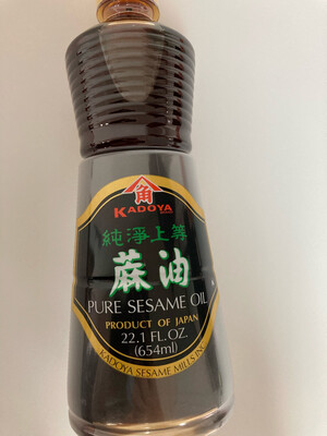 Kadoya Pure Sesame oil八角 纯净上等麻油 22.1 oz