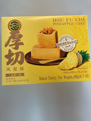 Hus Fu Chi Pineapple Cake 徐福记厚切凤梨酥 （6个装）6.7oz