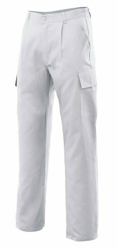 Pantalón multibolsillos 190gr, Color: Blanco