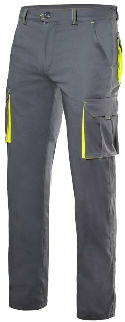 Pantalón stretch bicolor multibolsillos