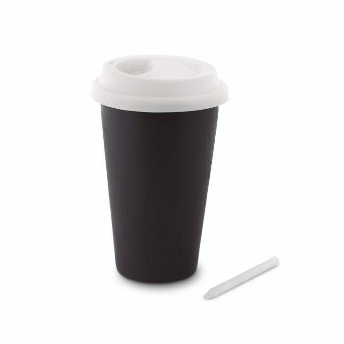 Vaso pizarra de doble capa cerámica