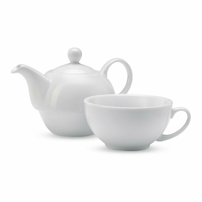 Conjunto de té de 1 tetera y 1 taza de cerámica Conjunto de té de 1 tetera y 1 taza de cerámica