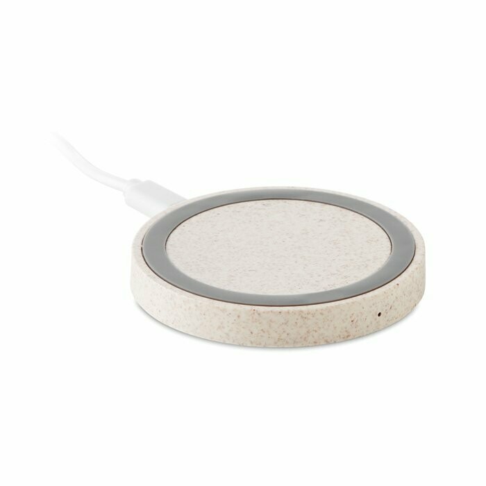 Cargador inalámbrico de Paja de trigo y ABS