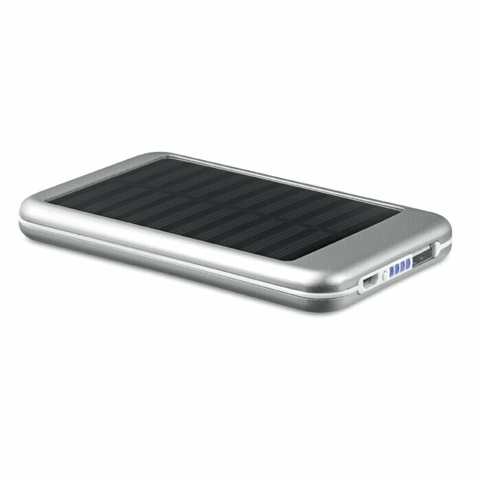 Powerbank solar de aluminio de 4000 mAh