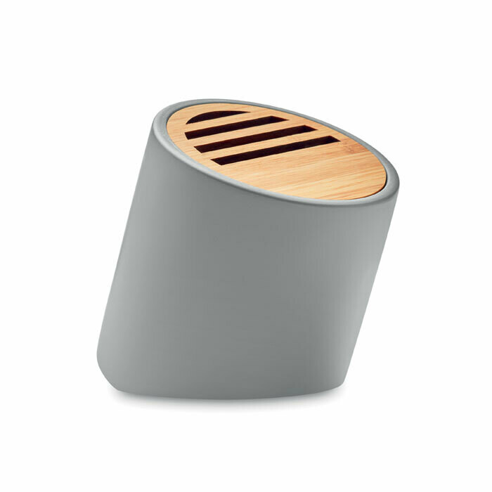 Altavoz inalámbrico 5.0 de cemento de piedra caliza y bambú