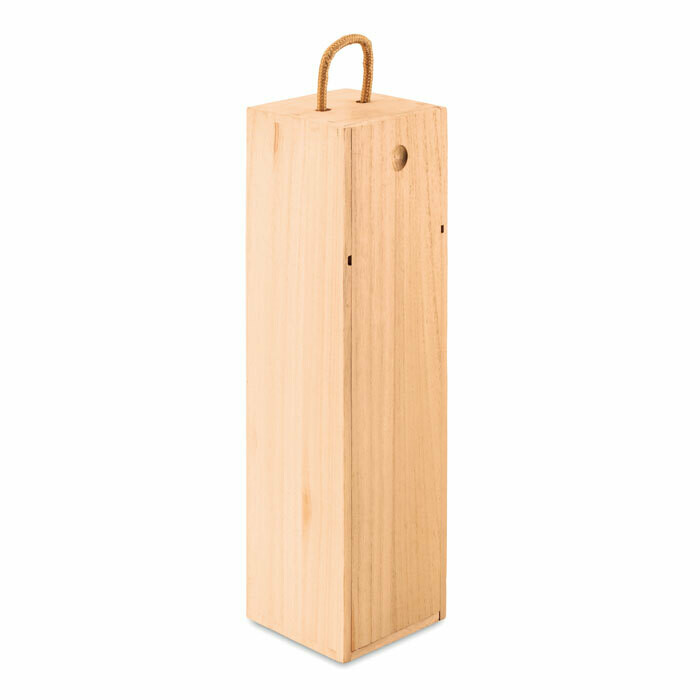 Caja de madera para botella