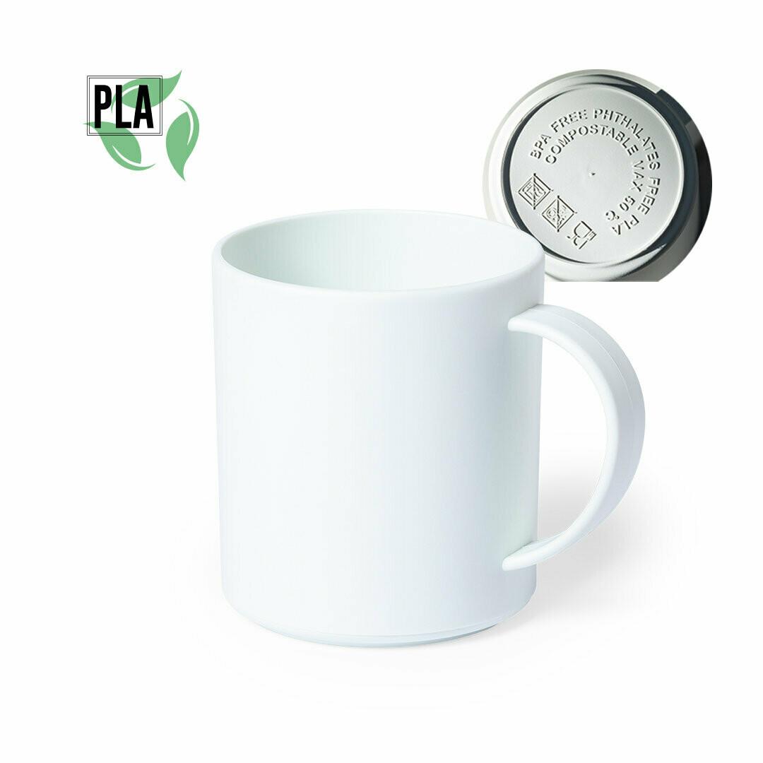 Taza de 350ml en PLA compostable