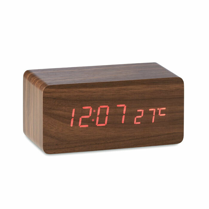 Reloj despertador con display LED