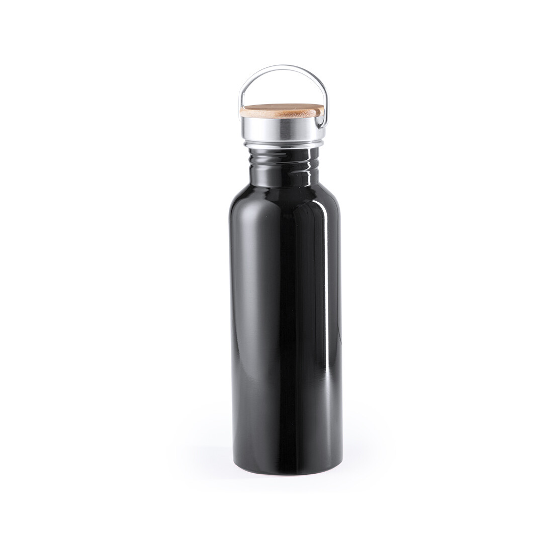 Bidón en acero inoxidable 800ml, Color: Negro
