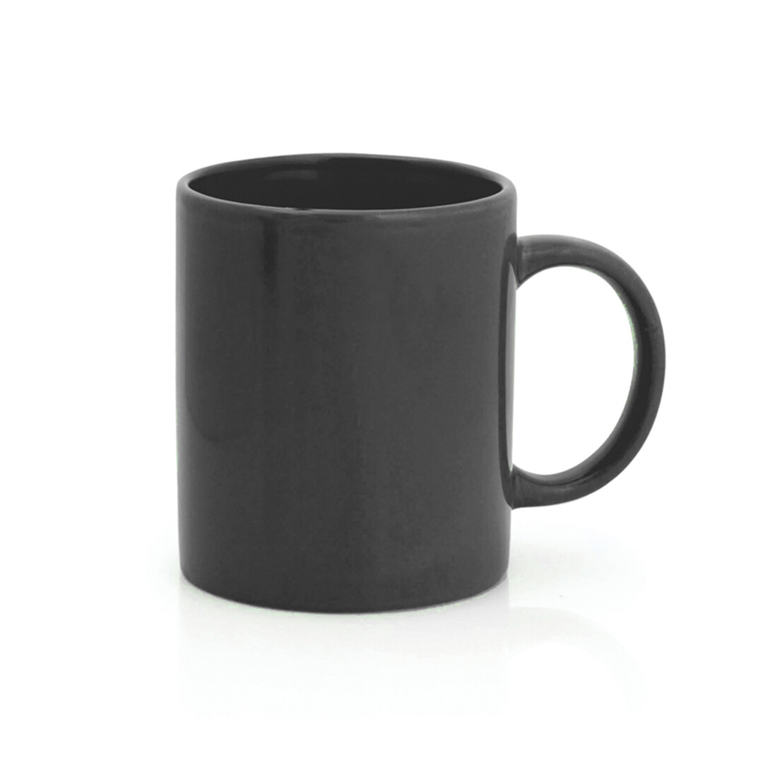 Taza de cerámica de colores 370ml, Color del artículo: Negro