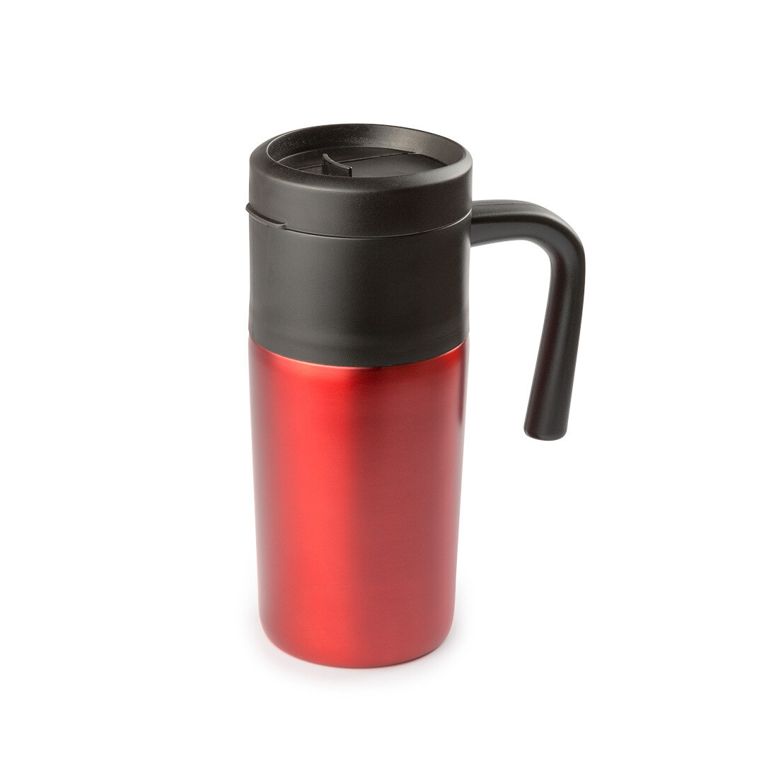 Taza de acero inoxidable de 400ml, Color: Rojo