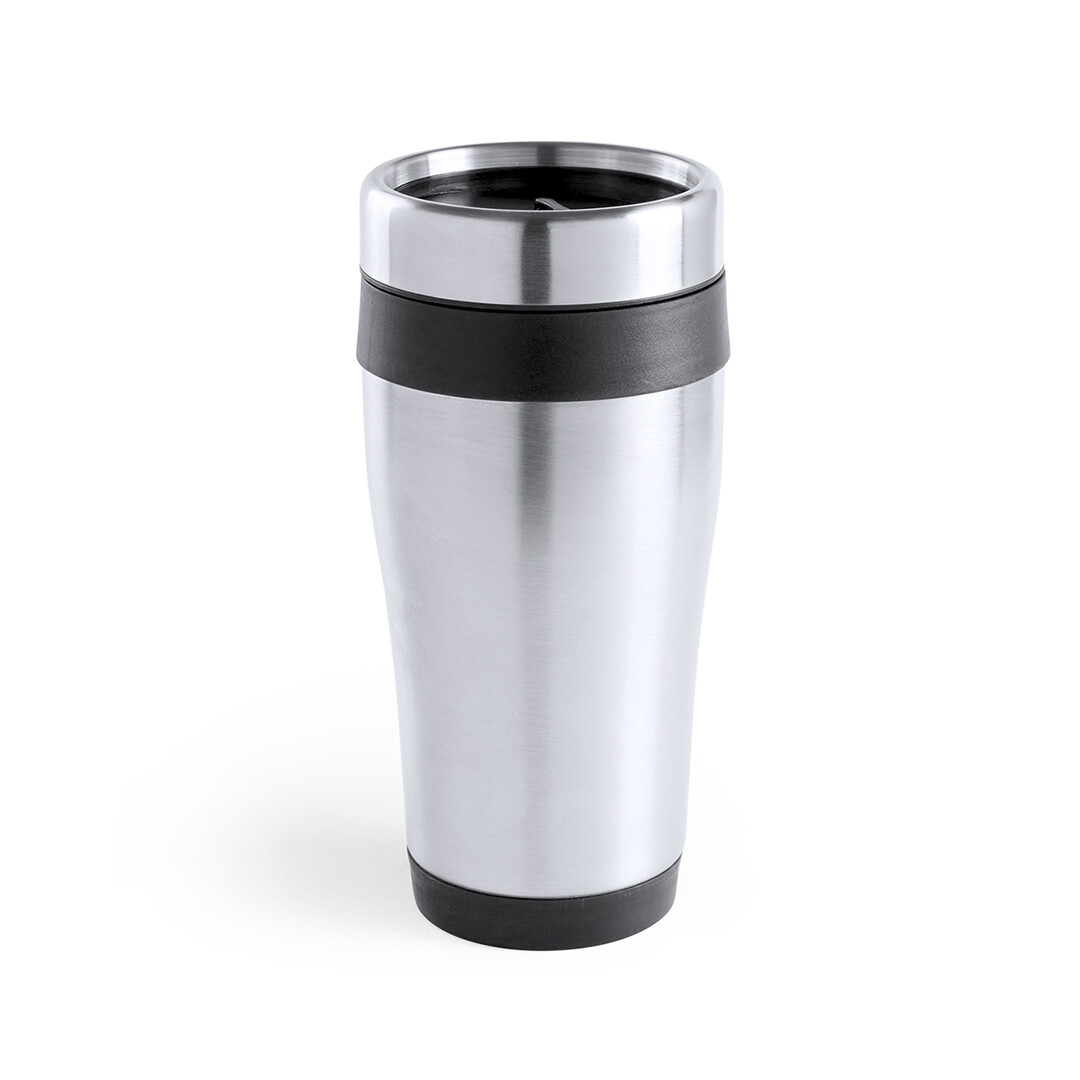 Vaso de acero inoxidable 450ml, Color: Negro