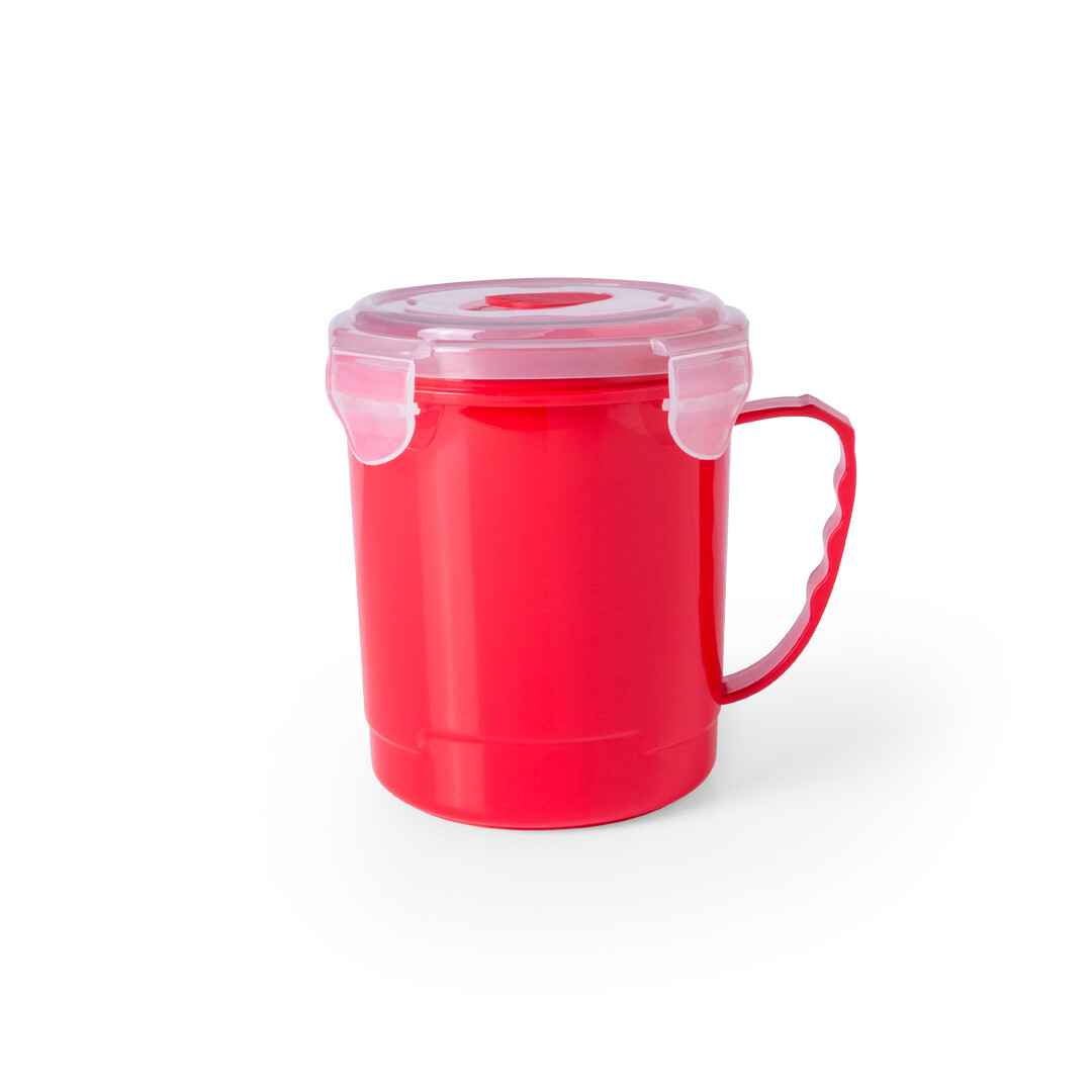Tarro de PP 410ml, Color: Rojo
