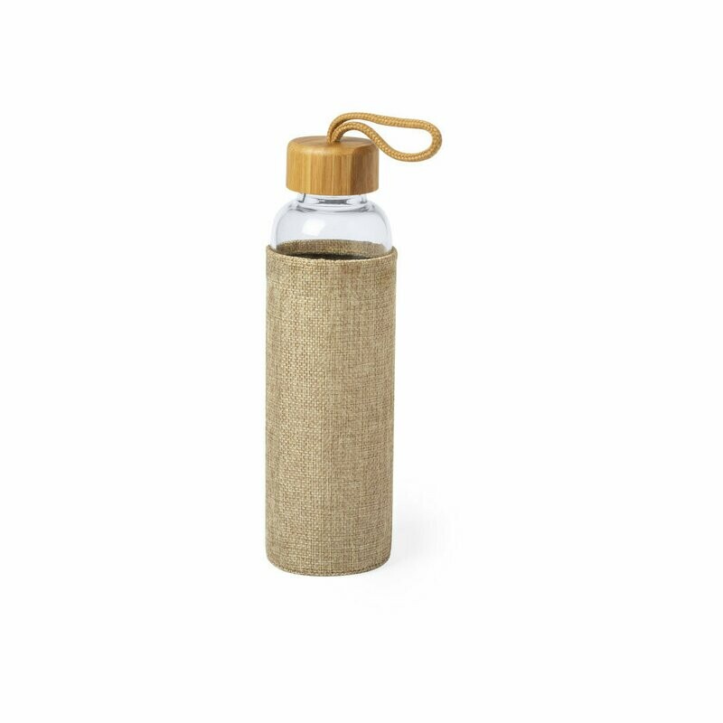 Botella de cristal y bambú 500ml