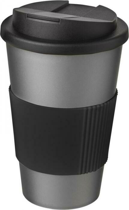 Vaso con agarre y tapa antigoteo 350 ml