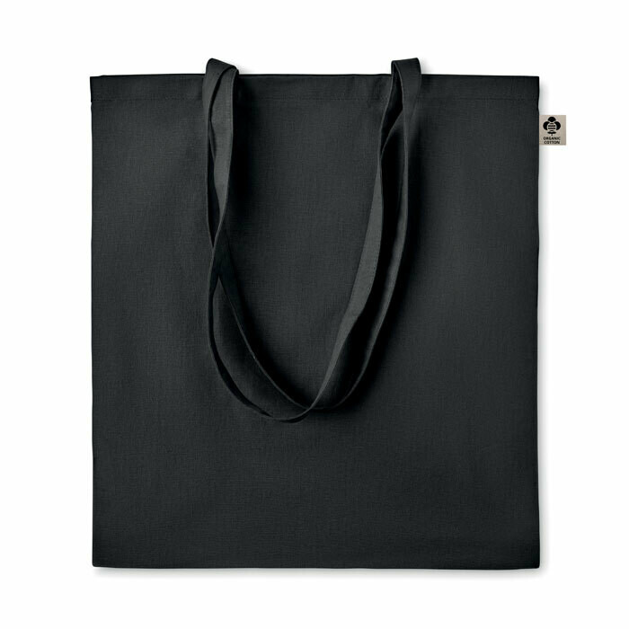 Tote bag algodón orgánico 140gr, Color del artículo: Negro