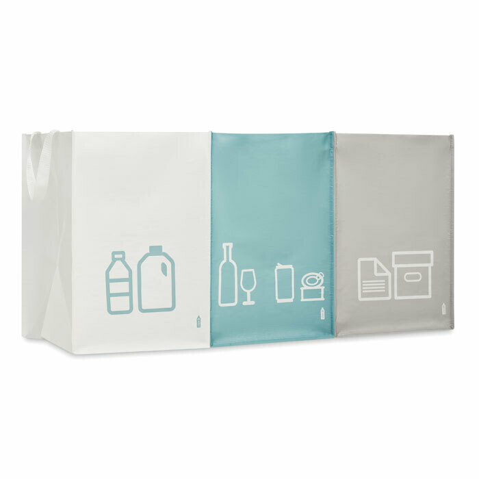 Set de 3 bolsas laminadas de non woven