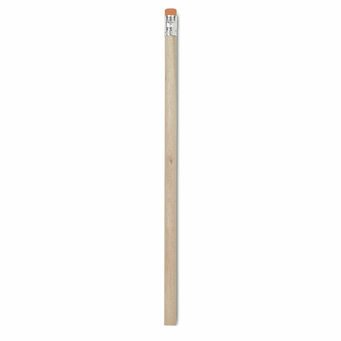Lápiz de madera natural con goma