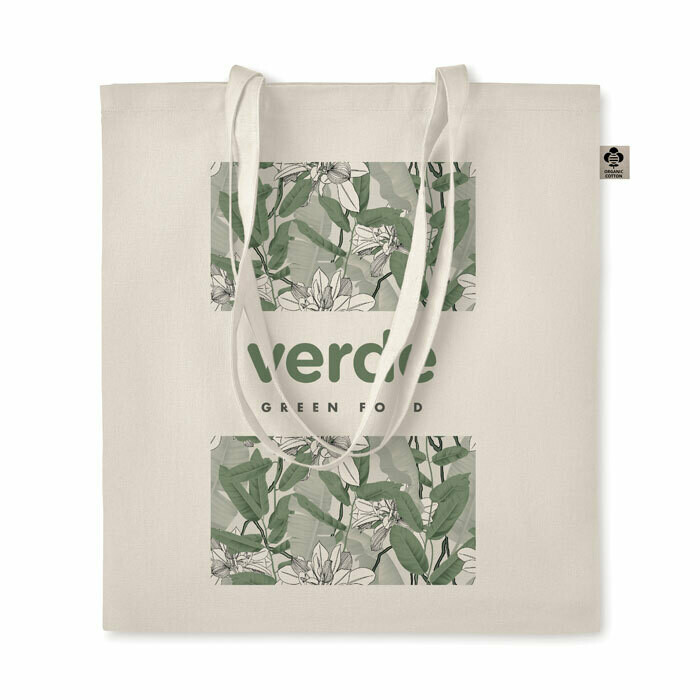 Tote bag de algodón orgánico 140gr, Talla: 1 Color (min. 50 uds.)