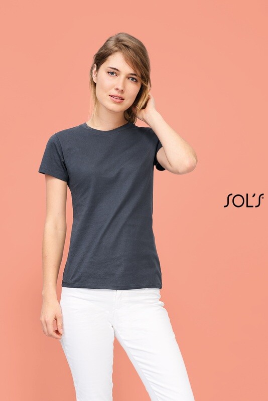 Camiseta mujer cuello redondo