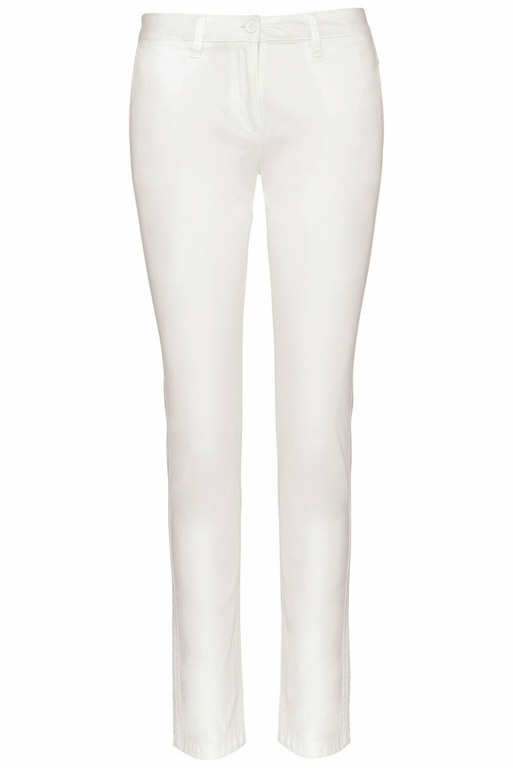 Pantalón chino de mujer, Color: Blanco