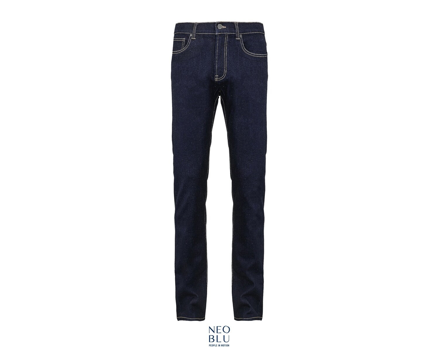 Pantalón vaquero hombre corte ajustado, Color: Denim