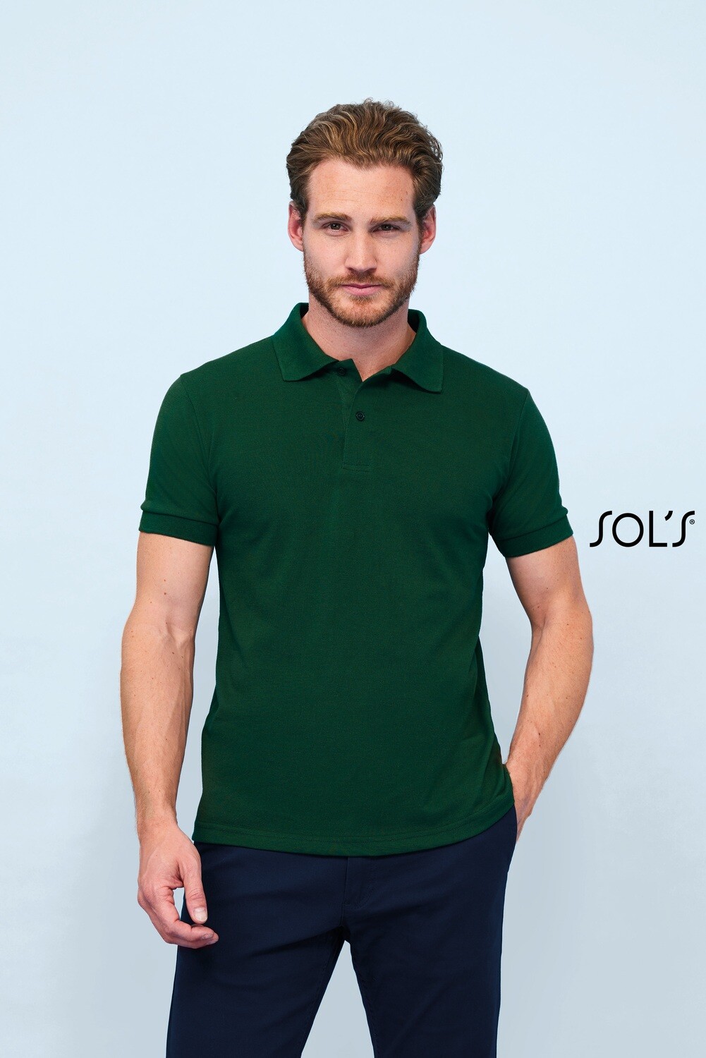 Polo de algodón 100% 180gr m/c