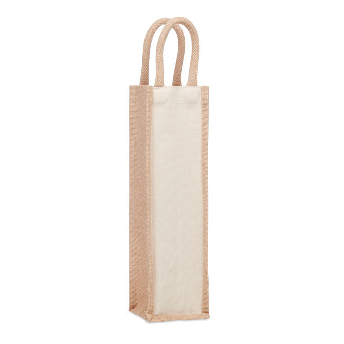 Bolsa de vino en yute y canvas