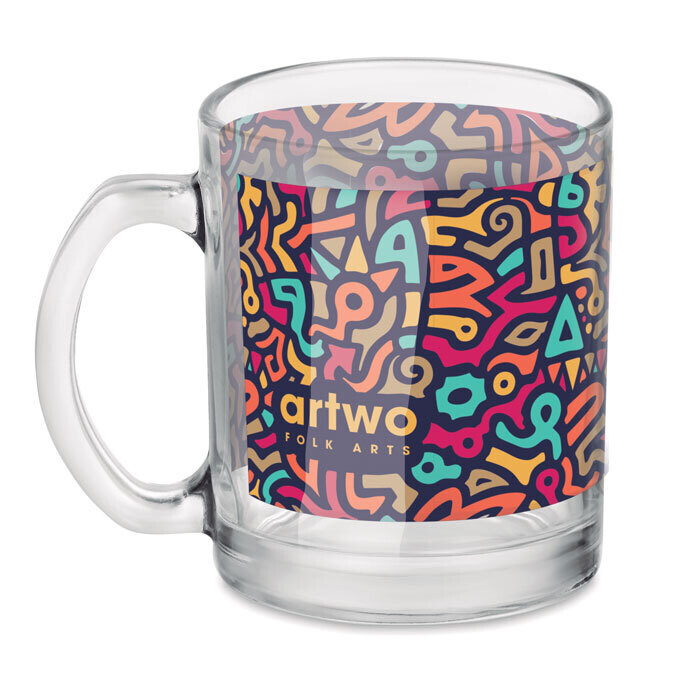 Taza de cristal brillante, Talla: 1 Color (min. 25 uds.)
