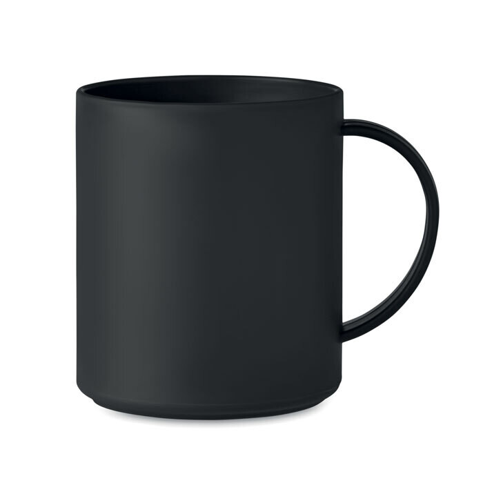 Taza reutilizable de PP, Color del artículo: Negro