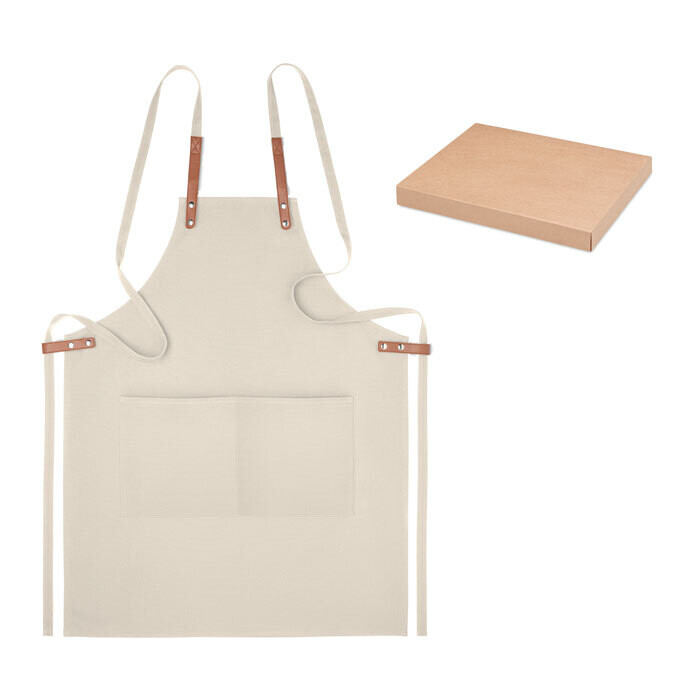 Delantal de cocina ajustable con 2 bolsillos