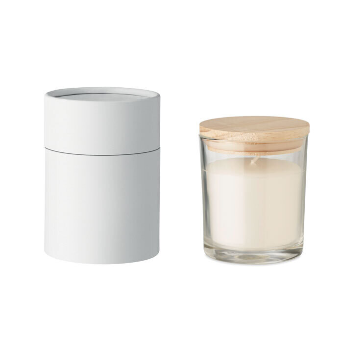 Vela con aroma a vainilla