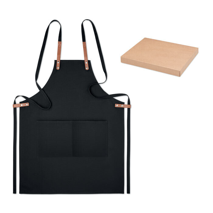 Delantal de cocina ajustable con 2 bolsillos