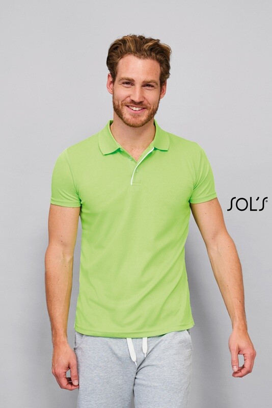 Polo en poliéster deportivo de hombre