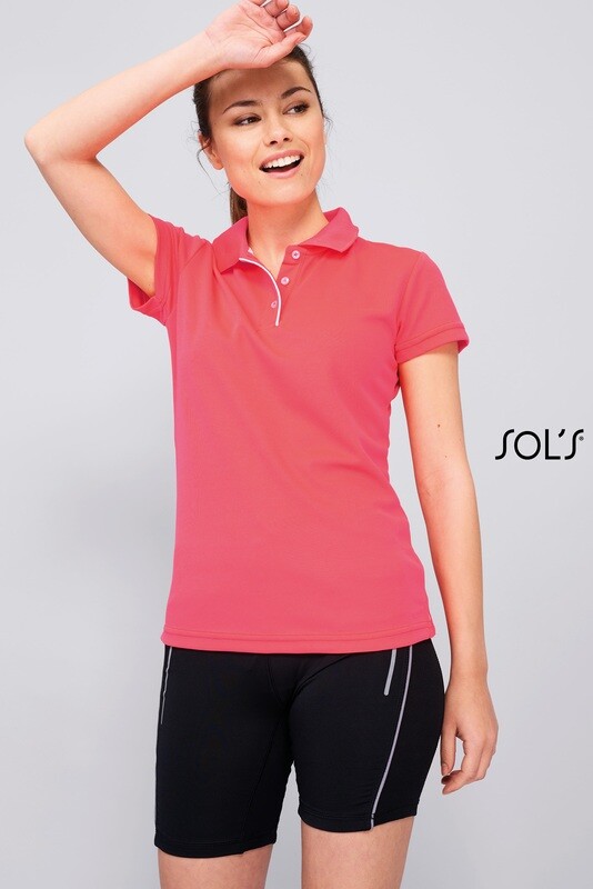 Polo en poliéster deportivo de mujer